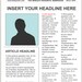 Newspaper Template, Editable Newspaper Template, Tabloid Template ...