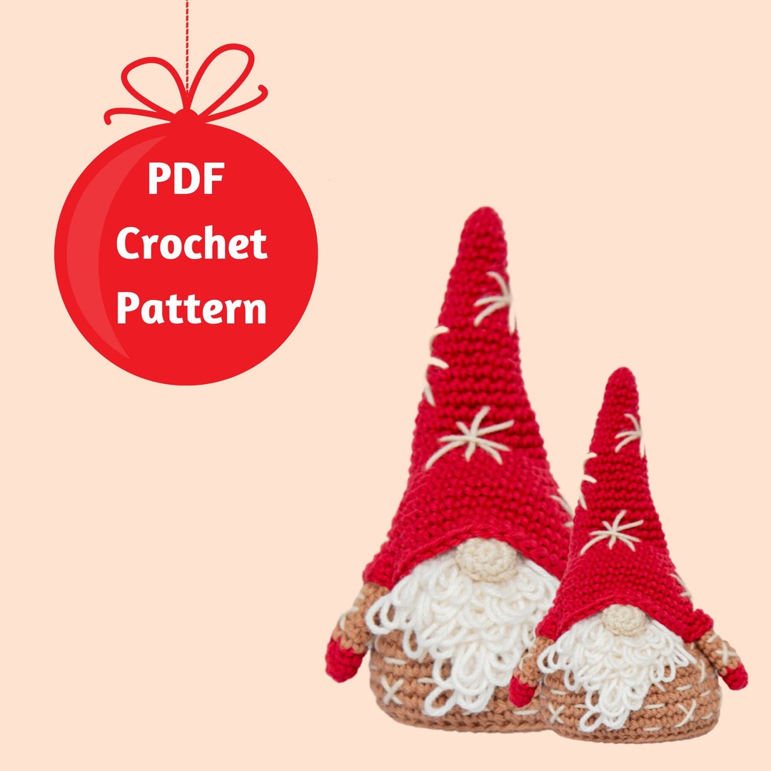 Christmas Crochet Gnome Pattern Crochet Lover Gift Christmas Etsy