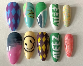 Ateez Eternal Sunshine Press On Nails