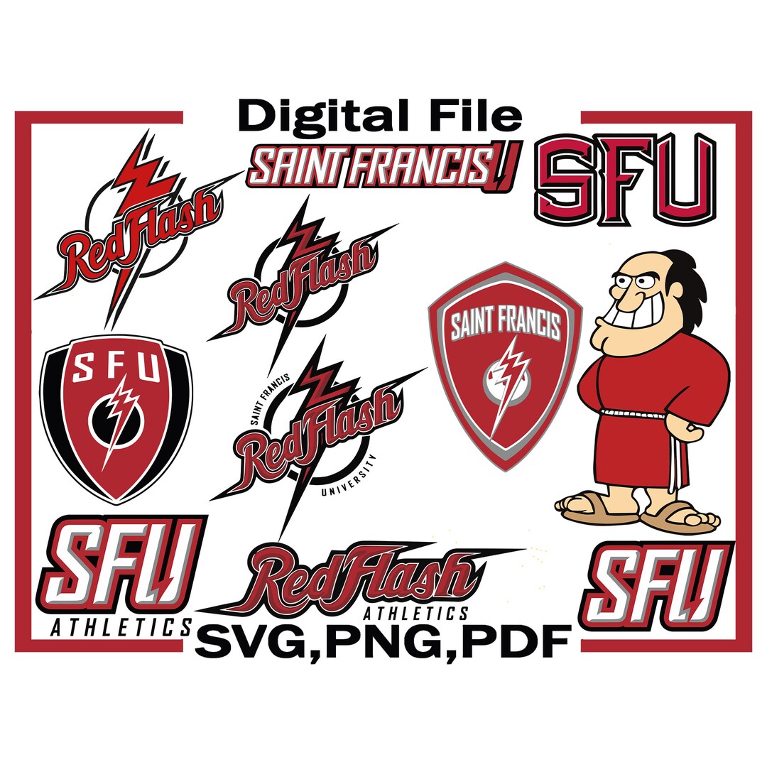 Saint Francis University Svg, Red Flash, Football Svg, Basketball, Game Day, Athletics, SFU