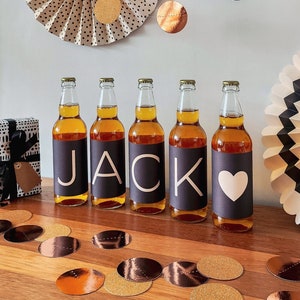 Custom Beer Bottle Label, Birthday Present for Daddy, Dad, Granddads etc. Surprise Party, Father’s Day Gift, Original beer gift