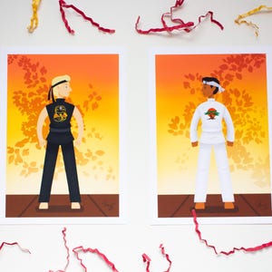 Karate Rivals/Sensei&#39;s Cobra and Bonsai Print 2 Pack