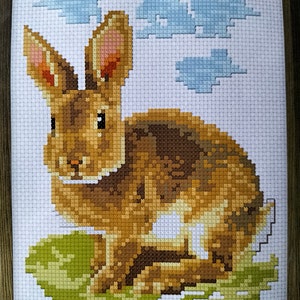Rabbit cross stitch pattern 1