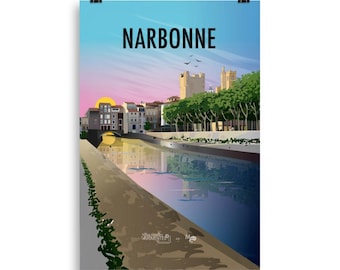 Classic poster (Illustration) of Narbonne