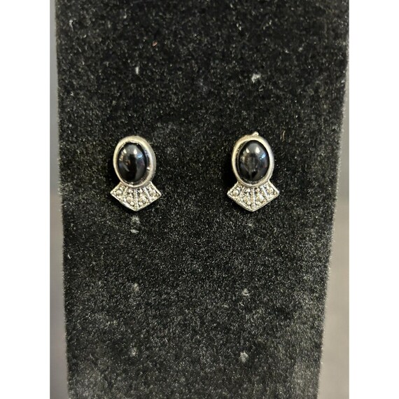 Black Stone Earrings Statement Pieces - image 2
