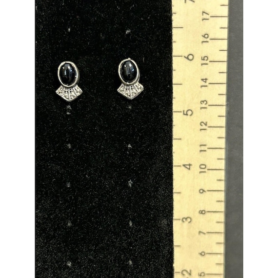 Black Stone Earrings Statement Pieces - image 3