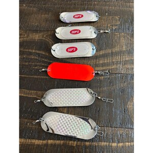 Leurre De Pêche Vintage Luhr Jensen #7 - Cuillère Argent Et Or - Modèle 2939-LP