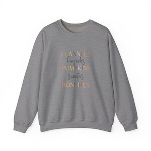 Herbst Saison, Herbst, Flanells, Kürbisse, Lagerfeuer, Herbst Sweatshirt