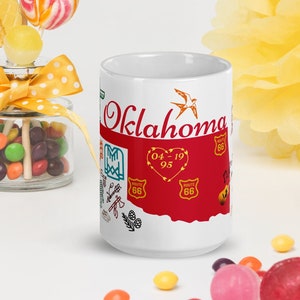 Mug Oklahoma State Mug Heat Resistant Ceramic Coffee Mug Dishwasher Safe Tea Mug Microwave Safe Hot Cocoa Mug Gift for Dad Mom Coffee Mug
