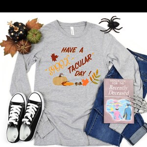 Halloween Shirt, Retro Tee, Long Sleeve Jersey, Harvest T-shirt, Holiday Shirt, Tops, Unisex T-Shirt, Funny Tee, Humorous Halloween Shirt