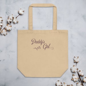 Daddy's Girl Tote Bag, Weihnachtsgeschenk, von Dad Gift, Book Tote, Travel Tote, für sie, Custom Design, besondere Anlässe, Tochter Geschenk, Geschenk