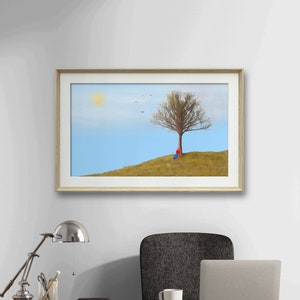 Happy Tree Digital Art Print Wall Art Deco Digital Art Download Digital Illustration Fine Print Download Fine Art Print image 7