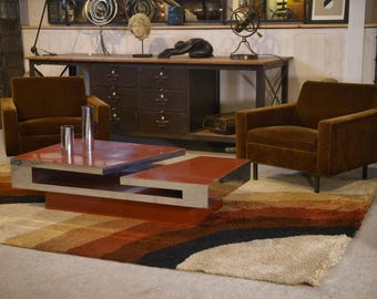 Table basse Design par Philippe Jean 1970's