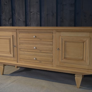 Buffet en chêne brut 1960s