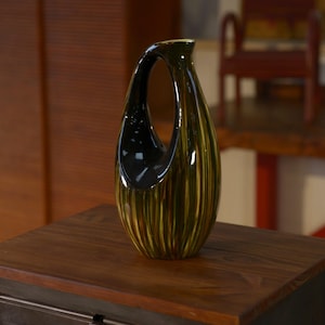 Vase en céramique signé St Clément 1950&#39;s