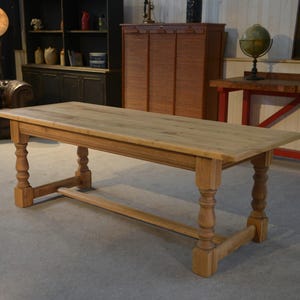 Table de ferme en chêne massif 1950&#39;s