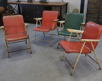 1960s Samsonite Folding Chairs Set of 2 | Mid-century