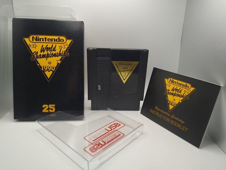 Retrozone retroUSB 25th anniversary nintendo world championships 25 nes cib box image 1