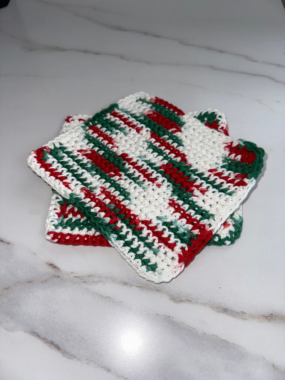Crochet Dishcloth Set of 2 Etsy