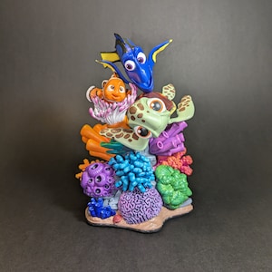 Diorama Finding Nemo/Finding Nemo Diorama, resin figure, hand painted, handmade