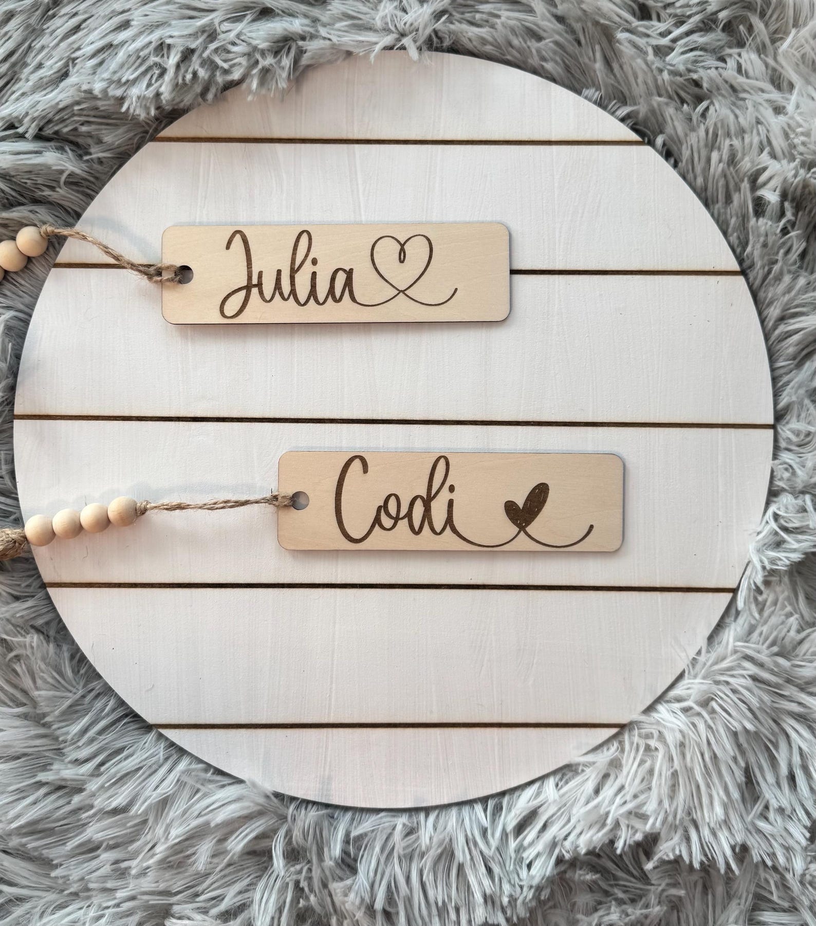 Engraved Wood Bookmark: Personalized Beaded Tassel Gift - Etsy