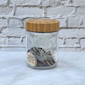 Engraved TBR Jar with Book Challenge Tokens: Reading Game Gift