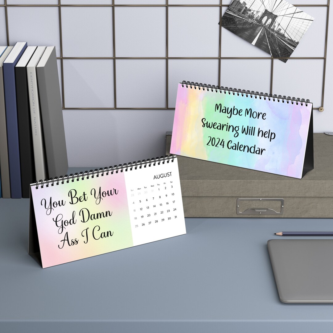 Maybe More Swearing Will Help 2024 Desk Calendar Etsy Australia