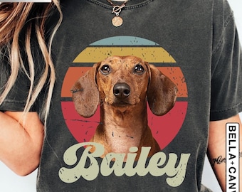 Camiseta personalizada con foto de mascota, camiseta con cara de perro, regalo retro para amantes de los perros y gatos, camisetas personalizadas con fotos de mascotas, camiseta personalizada para gatos