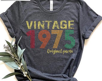 1975 Vintage Shirt, 51st Birthday Shirt, 51st Birthday Gift, 51st Birthday Tee For Women, 51st Birthday Gift Men, 51st Birthday Party Tshirt