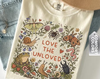 Love the Unloved Shirt, Cute Weird Animal Tee, Retro Entomology Style Bug Lover Gift, Biology Teacher Tee, Bugs Shirt, Cottagecore Shirts