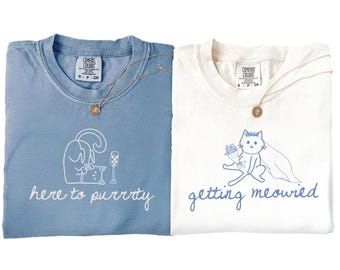 Cat Theme Bachelorette Shirt, Getting Meowied, Cat Lover Bridal Party Tee, Cat Lovers Wedding, Bachelorette Pajamas Top, Bach Club Shirts