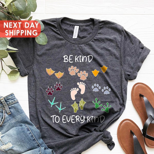 Be Kind To Every Kind Shirt, Kindness Shirt, Environmentalist Shirt, Animal Rights Shirt, Vegan Gifts Shirt, Slogan Tee