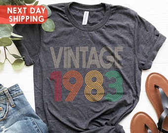 1983 Vintage Shirt, 43rd Birthday Shirt, 43rd Birthday Gift, 43rd Birthday Gift Shirt, 1983 Vintage Tee, 1983 Retro Shirt