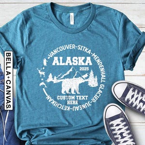 Custom Alaska Cruise T Shirts, Personalized Alaska Cruise Shirt, 2025 Alaska Cruise T-Shirts, Matching Family Cruise Tee, Cruisin to Alaska