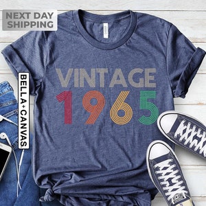 60th Birthday Shirt, Vintage 1965 Shirt, 60th Birthday Gift For Women, 60th Birthday Gift For Men, Retro 60th Birthday Tshirt, 60 Bday Tee