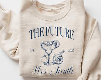 Future Mrs Shirt and Sweatshirt, Custom Bride Shirt, Engagement Gift, Bride to Be Gift, Fiance Gift For Her, Newly Engaged Gift Shirt
