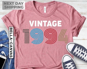 30th Birthday Tshirt, Vintage Birthday Shirt 2024, 30th Birthday Gifts for women, Vintage 1994 Birthday gift shirt, Birthday Gift for Mom