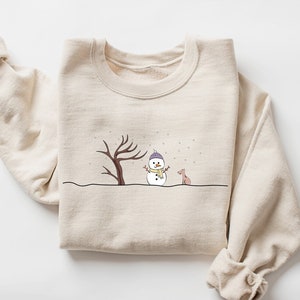 Christmas Snowman Sweatshirt, Christmas Sweatshirt, Snowman Shirt, Snowman T-shirt, Christmas Crewneck, Christmas Shirts for Women