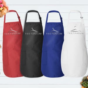 Custom Apron, On Your Logo, Custom Text Apron, Personalized Name Apron, Personalized Apron for women, Custom Print Apron, Logo Apron, Baking