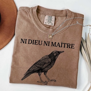 Anti-Authoritarian Shirt, Ni Dieu Ni Maître, No God No Master, Anti Trump Shirt, Leftist Protest Shirt, Anarchist T-shirt, Anti MAGA FDT Tee