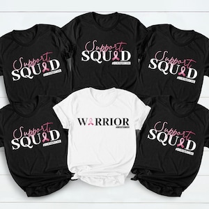 Breast Cancer Support Squad Shirt, Cancer Awareness Shirt, Breast Cancer Shirt, Cancer Fighter Support Team Shirt, Family Breast Cancer Tee