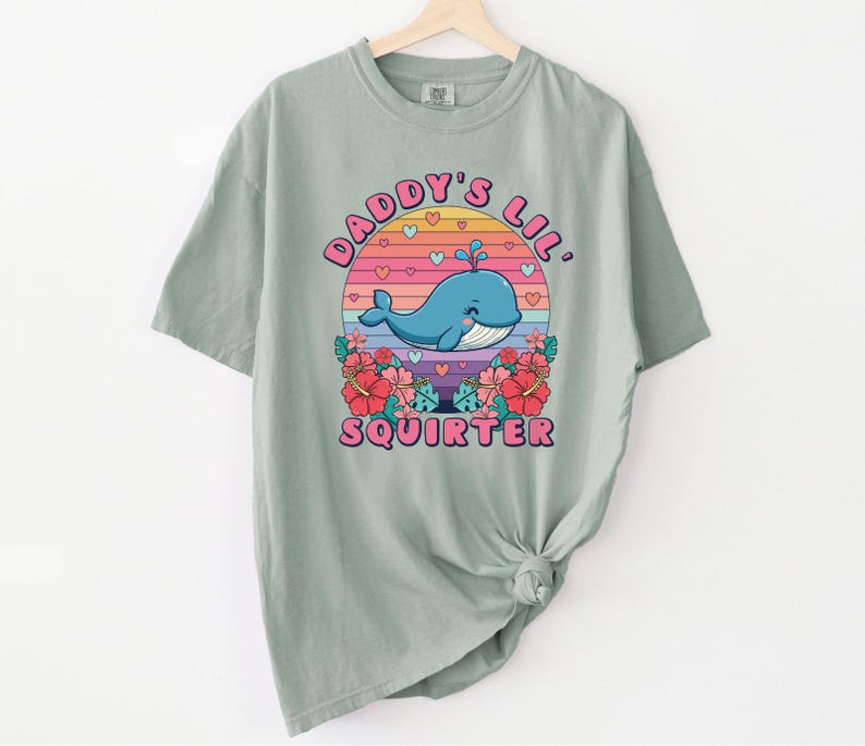 Comfort Colors® Daddy's Lil Squirter Shirt Inappropriate Tee Exchange Funny Bachelorette Party Gift Meme Shirt Girls Trip Adult Humor Tee image 7