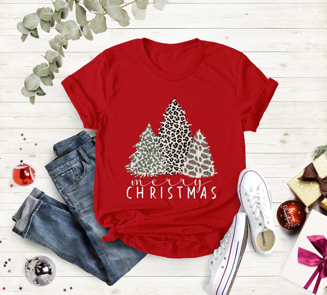 Christmas Trees Shirt Merry Christmas Tshirt Christmas Etsy