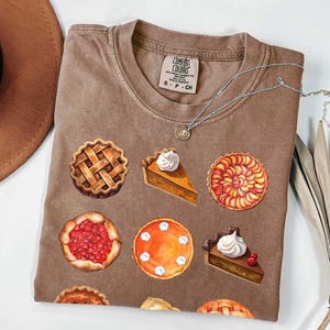 Comfort Colors® Pumpkin Pie Shirt, Fall Shirt, Thanksgiving Gift, Thanksgiving Shirt, Pumpkin Tshirt for Women, Fall Apparel, Fall T-shirt