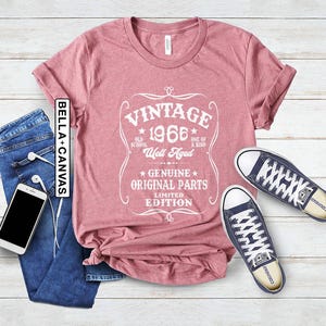 1966 Limited Edition Shirt, 60th Birthday Shirt, Vintage 1966 Shirt, 60th Birthday Gift For Women, 60 Bday Tee For Men, 1966 Well Aged Shirt image 3
