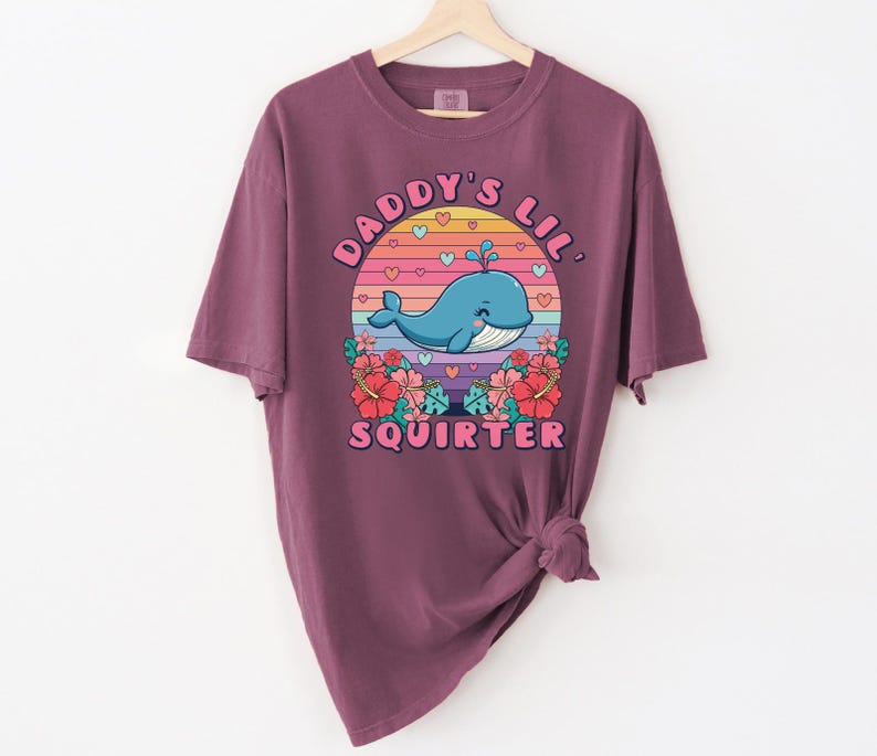 Comfort Colors® Daddy's Lil Squirter Shirt Inappropriate Tee Exchange Funny Bachelorette Party Gift Meme Shirt Girls Trip Adult Humor Tee image 6