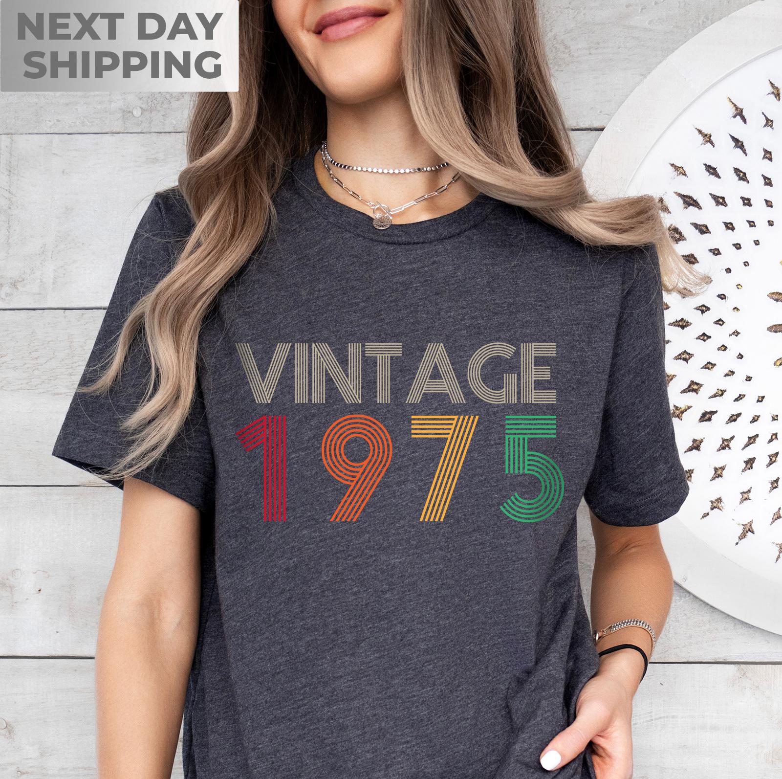 1975 Vintage Shirt, 50th Birthday Shirt, 50th Birthday Gift, 50th Birthday Tee For Women, 50th Birthday Gift Men, 50th Birthday Party Tshirt