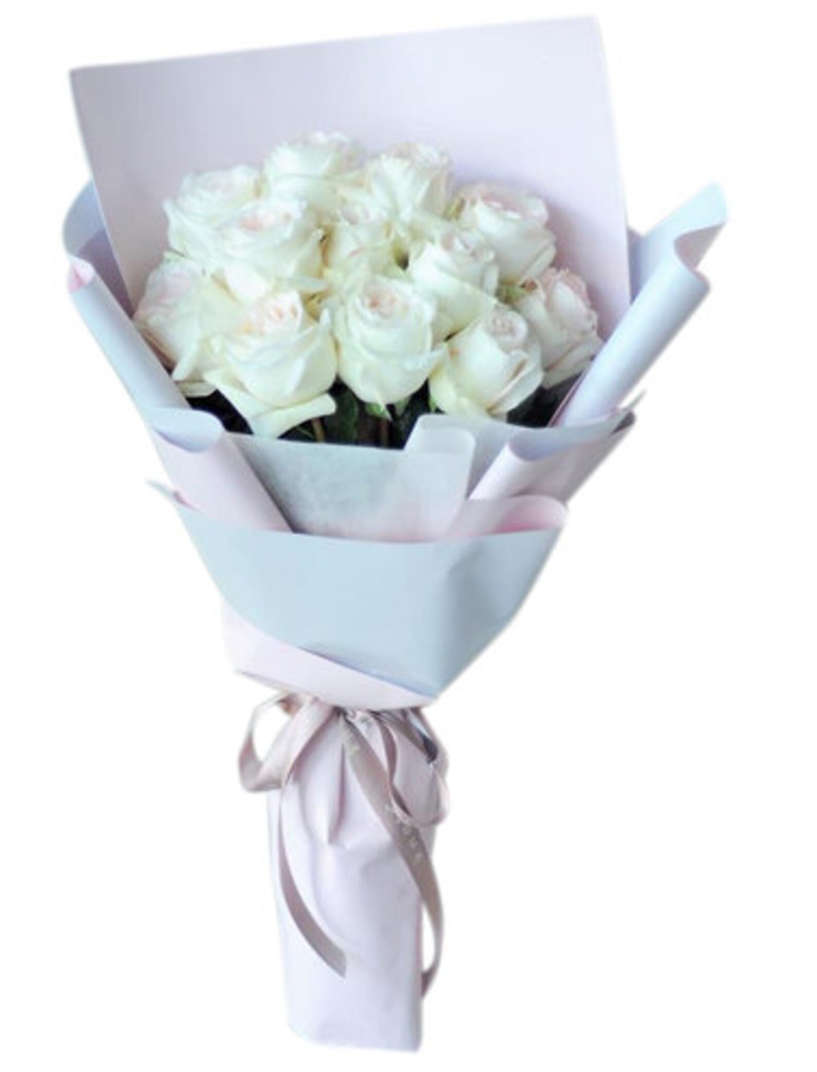 A Dozen Roses Wrapped Bouquet Flower Delivery Many Color Choices - Etsy