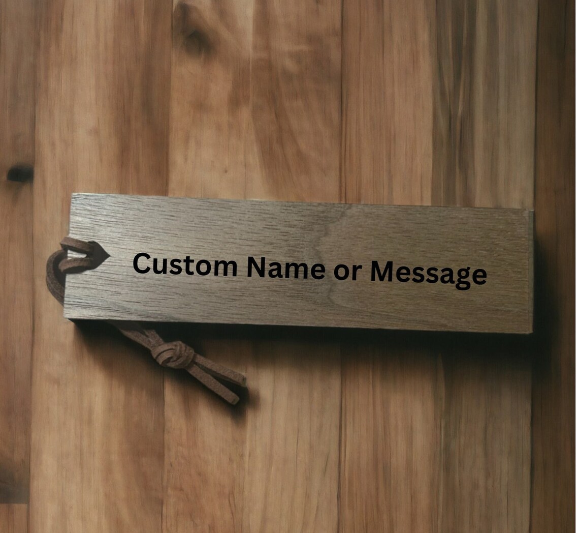 Forest Tree Wooden Bookmark With Custom Name | Personalized Gift | Gift ...