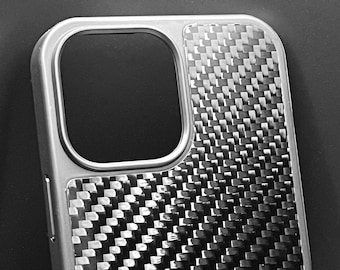 Custodia per iPhone in fibra di carbonio - Tessuto twill 3K - Vera fibra di carbonio - CarbonShield
